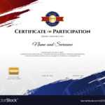 Certificate Template In Rugby Sport Theme With Pertaining To Participation Certificate Templates Free Download