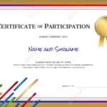 Certificate Template In Sport Theme With Border Frame, Diploma.. Pertaining To Athletic Certificate Template