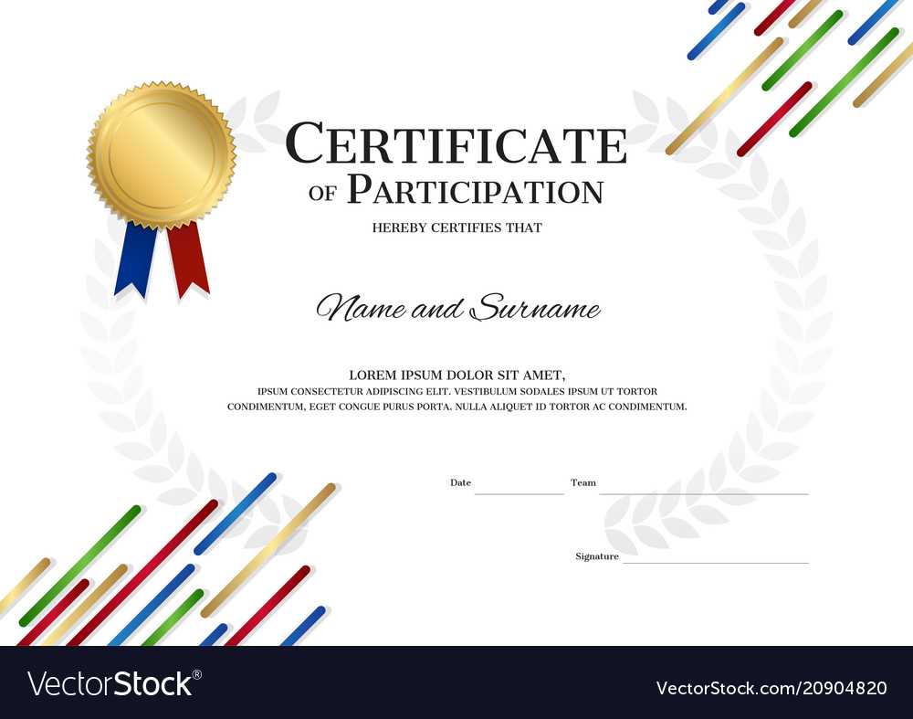 Certificate Template In Sport Theme With Border Intended For Sports Day Certificate Templates Free