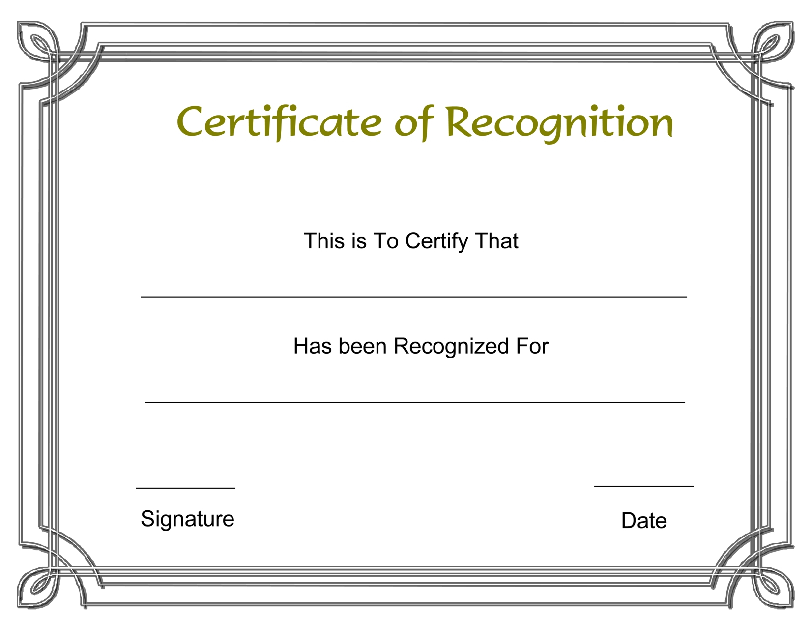 Certificate Template Recognition | Safebest.xyz For Template For Certificate Of Appreciation In Microsoft Word