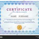 Certificate Template Vector & Photo (Free Trial) | Bigstock With Validation Certificate Template