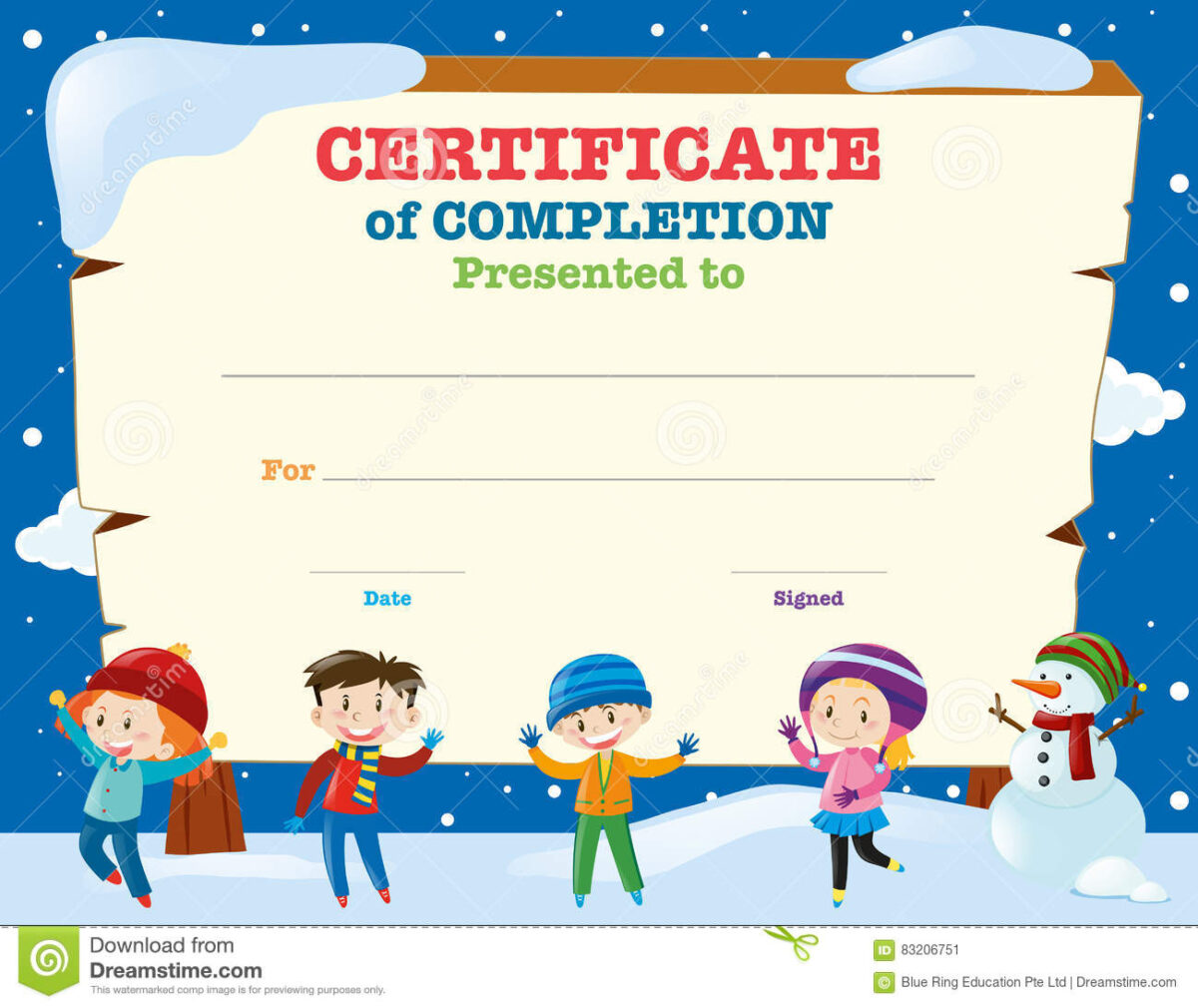 Children's Certificate Template