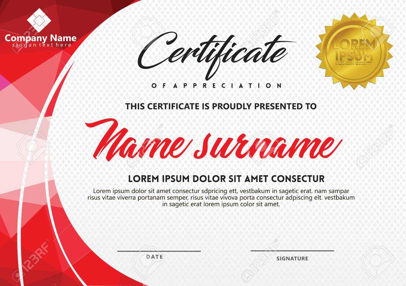 Certificate Template With Polygonal Style And Modern Pattern.. In Workshop Certificate Template