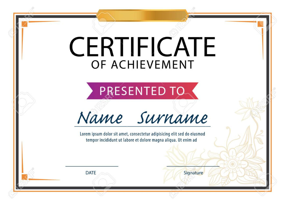 Certificate Template Size Best Business Templates