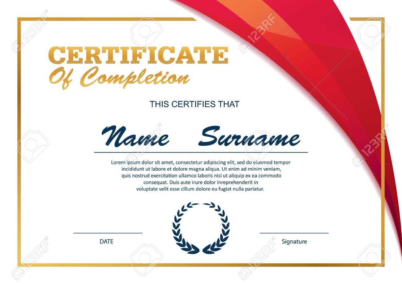 Certificate Template,diploma Layout,a4 Size ,vector Within Certificate Template Size