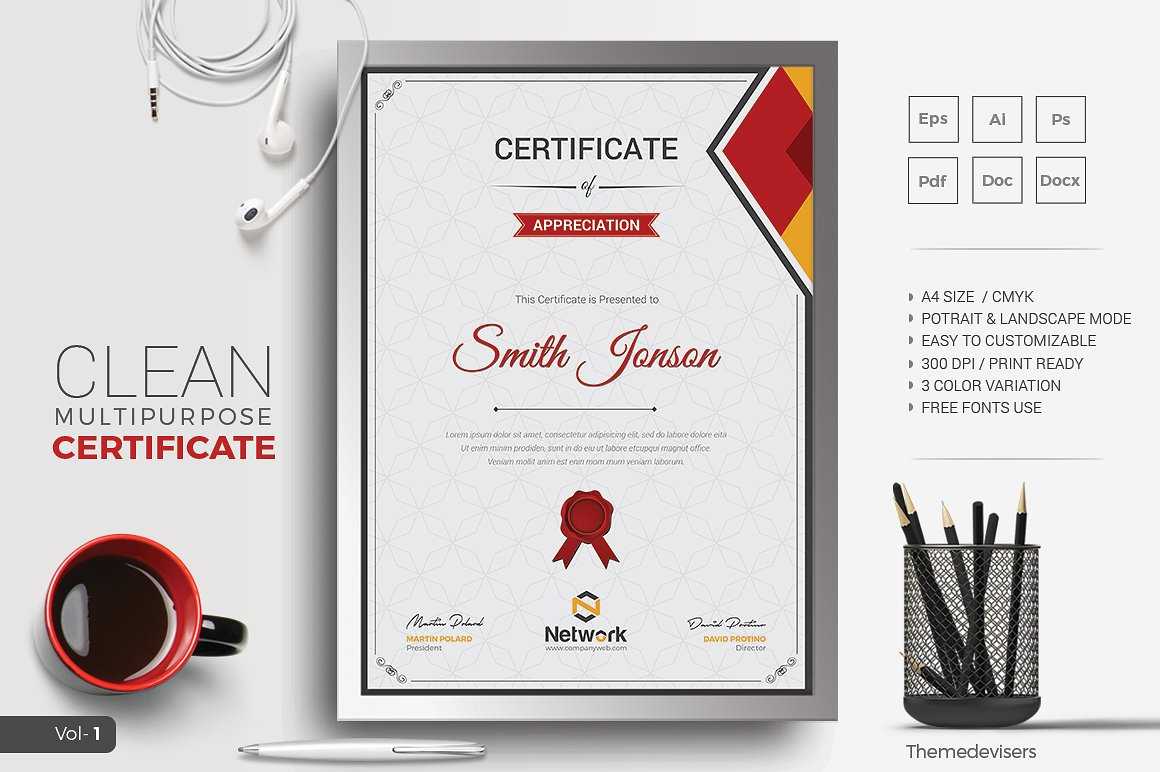 Certificate Within Landscape Certificate Templates