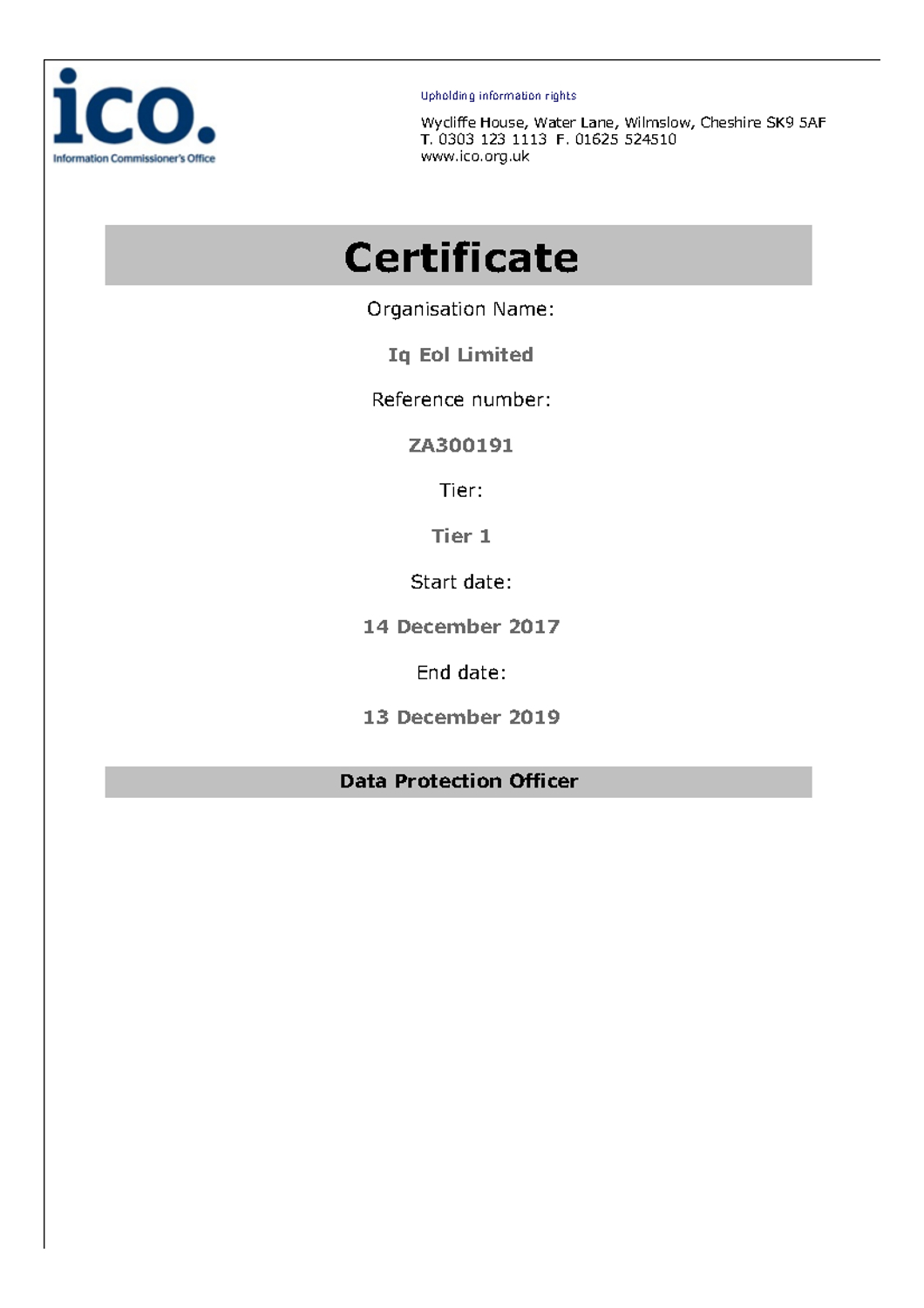 Certifications | Team Recycling With Destruction Certificate Template