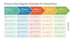 Chevron Process Flow Diagram For Powerpoint with Powerpoint Chevron Template