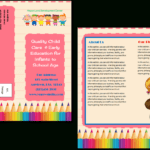 Child Care Brochure Template 11 Throughout Daycare Brochure Template