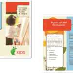Child Care Brochure Template 6 in Daycare Brochure Template
