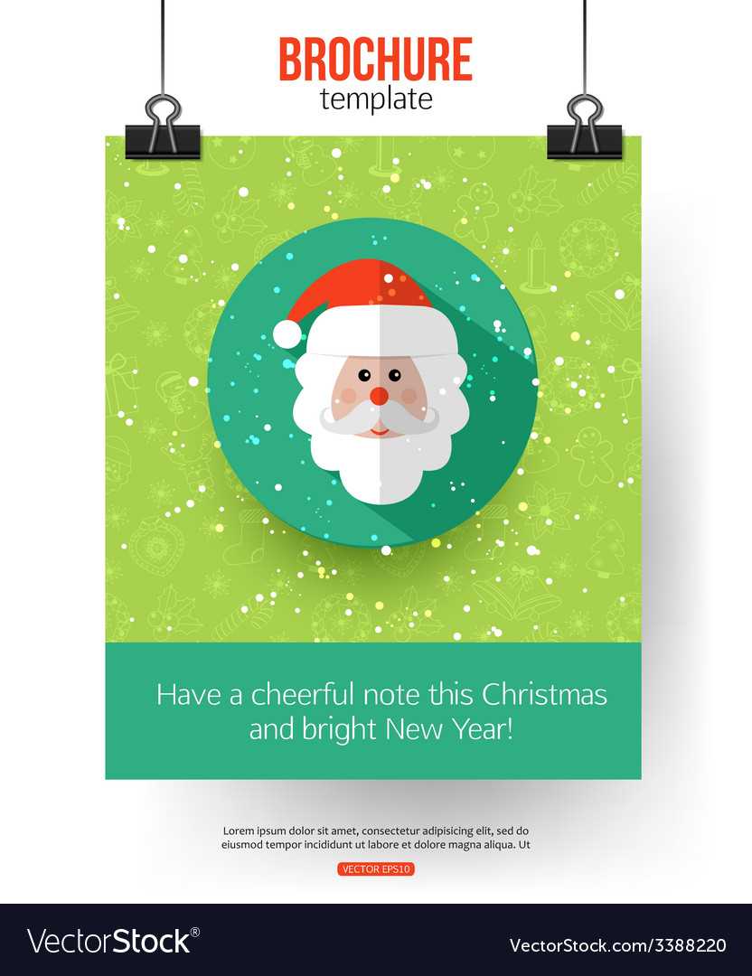 Christmas Brochure Template Abstract Typographical Intended For Christmas Brochure Templates Free