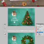 Christmas Card Psd Templates For Photoshop, Разные Шаблоны Throughout Christmas Photo Card Templates Photoshop