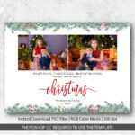 Christmas Card Template For Photographers Intended For Christmas Photo Card Templates Photoshop