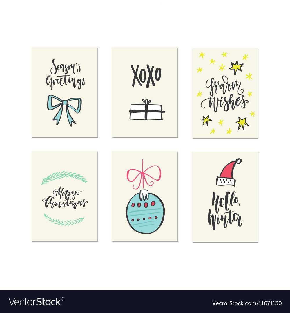 Christmas Card Templates Throughout Christmas Note Card Templates