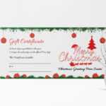Christmas Certificate Template | Certificatetemplategift Regarding Gift Certificate Template Photoshop