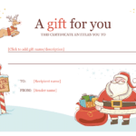 Christmas Gift Certificate – Download A Free Personalized Intended For Christmas Gift Certificate Template Free Download