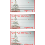 Christmas Gift Certificate Sample | Templates At Throughout Merry Christmas Gift Certificate Templates