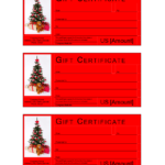 Christmas Gift Certificate Template | Templates At Inside Free Christmas Gift Certificate Templates