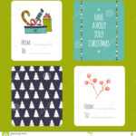 Christmas Set Of Cards Stock Vector. Illustration Of Design Throughout Small Greeting Card Template