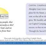 Church Capital Campaign Pledge Card Samples For Church Pledge Card Template