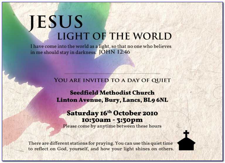 Church Invitation Templates Free Marseillevitrollesrugby In Church Invite Cards Template