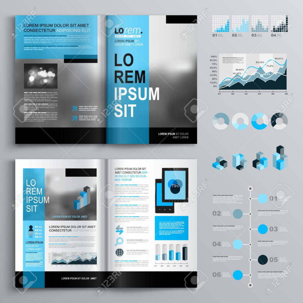 6 Panel Brochure Template