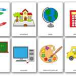 Classroom Objects Flashcards – Free Printable Flashcards Intended For Free Printable Flash Cards Template