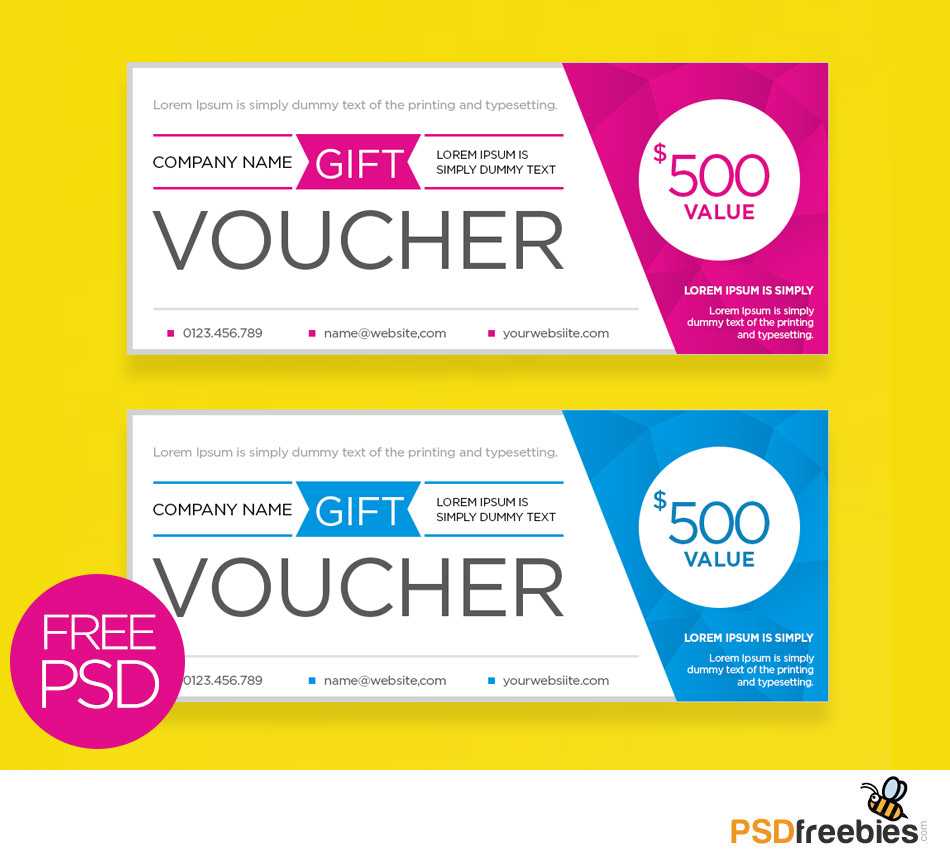 Clean And Modern Gift Voucher Template Psd | Psdfreebies Intended For Company Gift Certificate Template