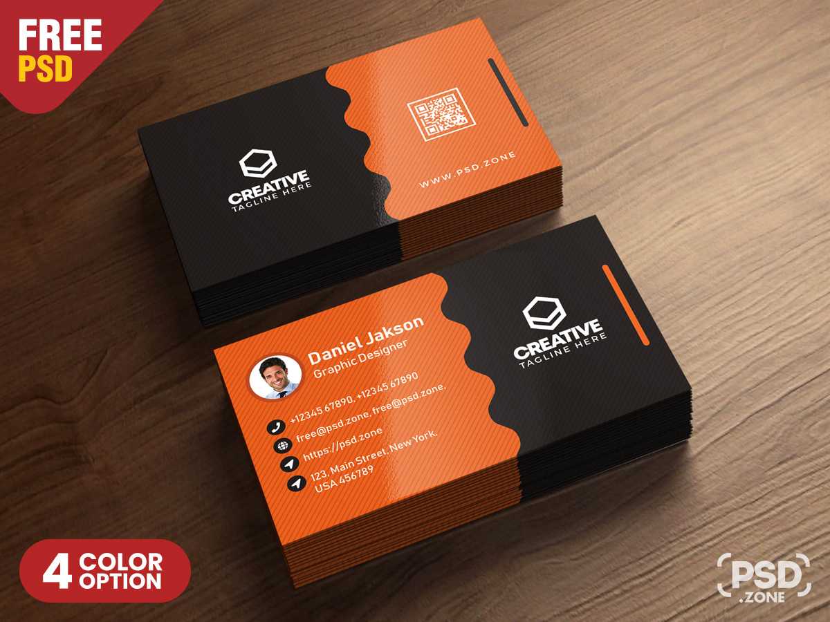 Clean Business Card Psd Templates – Uxfree For Psd Visiting Card Templates