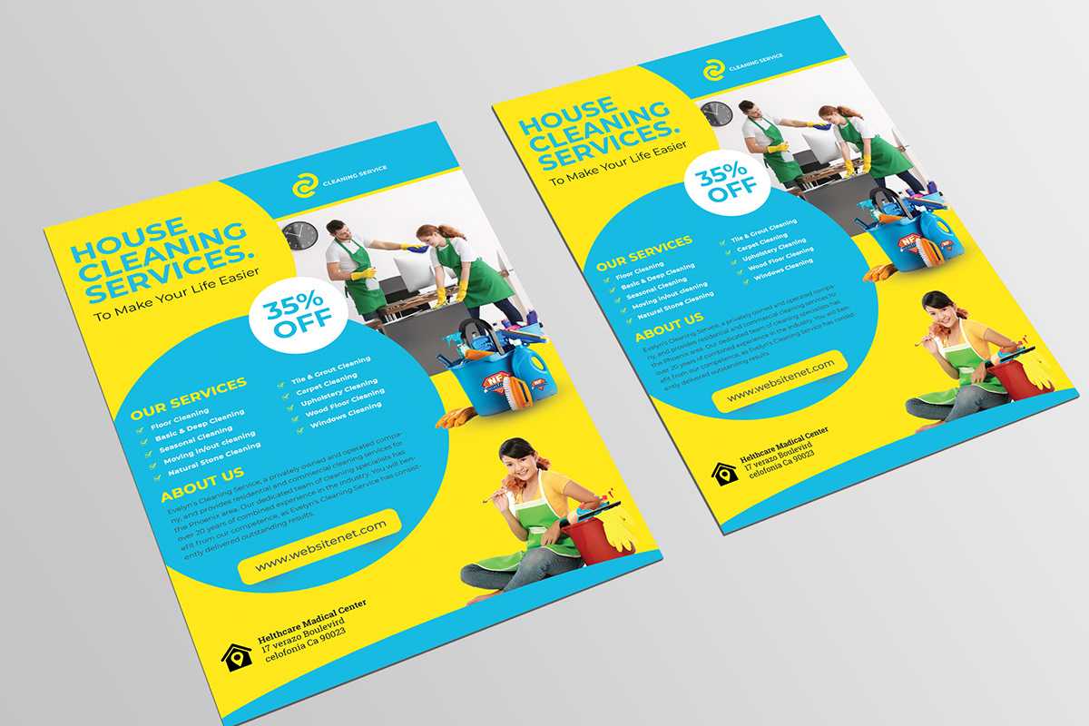 Cleaning Services Flyer Template On Student Show Regarding Commercial Cleaning Brochure Templates