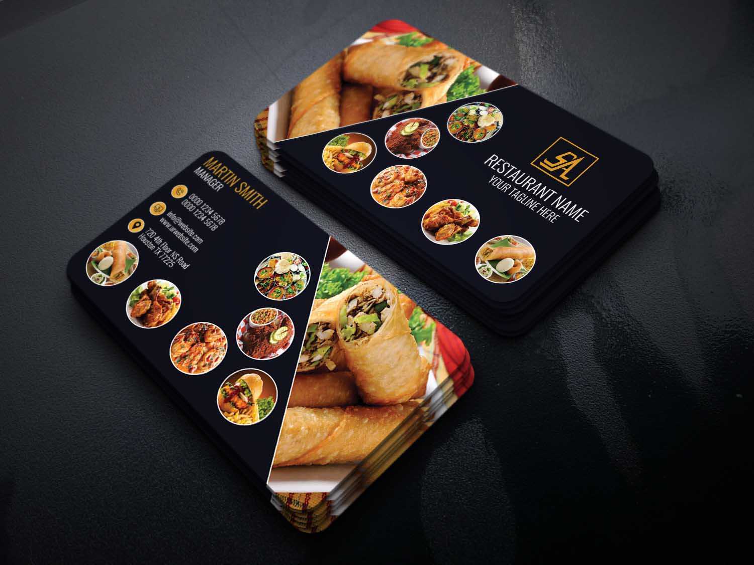Code Graphic – Print, Icons, Fonts, Mockups Template Throughout Restaurant Business Cards Templates Free