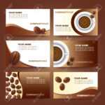 Coffee Business Card Template Vector Set Design for Coffee Business Card Template Free