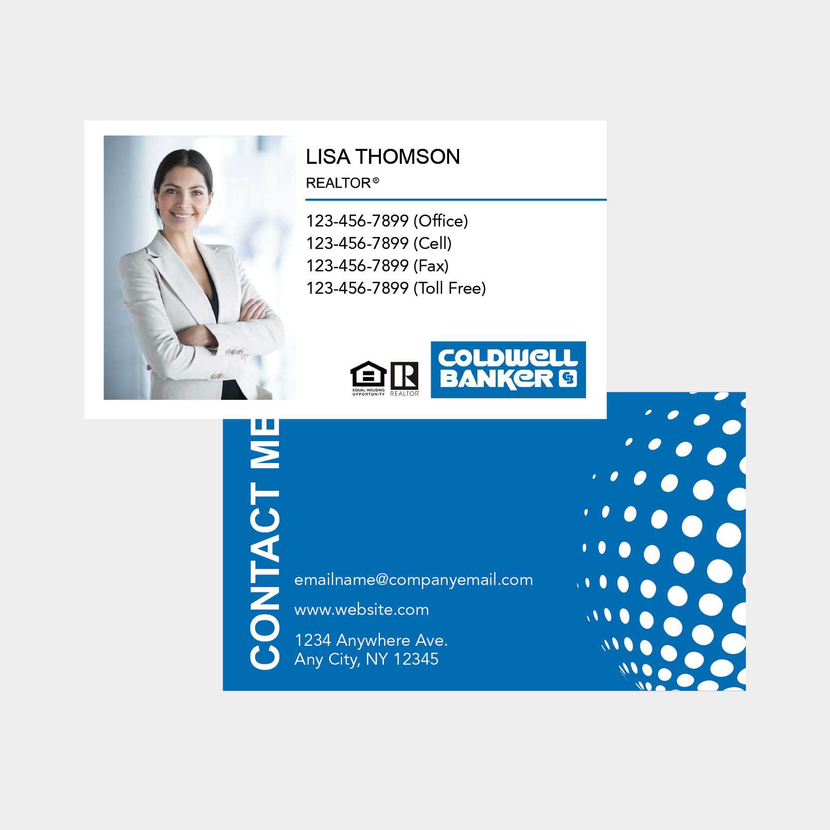 Coldwell Banker Business Cards Inside Coldwell Banker Business Card Template