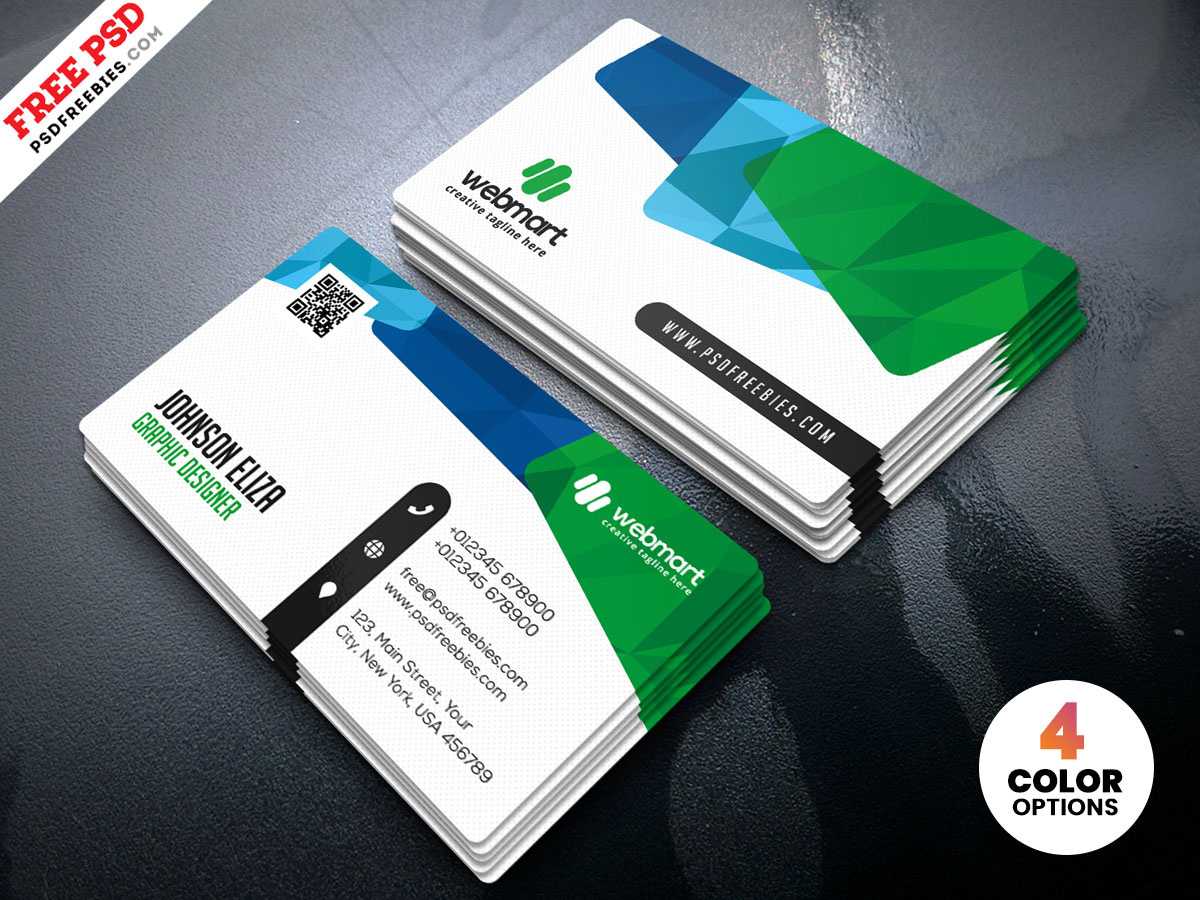 Colorful Business Card Design Templates Psdpsd Freebies For Free Template Business Cards To Print