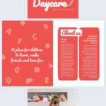 Colorful Daycare Brochure Template – Flipsnack For Daycare Brochure Template