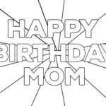 Coloring : Coloring Bookle Birthday Cards Free Happy Card In Mom Birthday Card Template