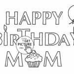 Coloring : Free Birthday Card For Grandma Printable Coloring within Mom Birthday Card Template