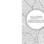 Coloring ~ Free Coloring Birthday Cards For Kids To Color throughout Foldable Birthday Card Template