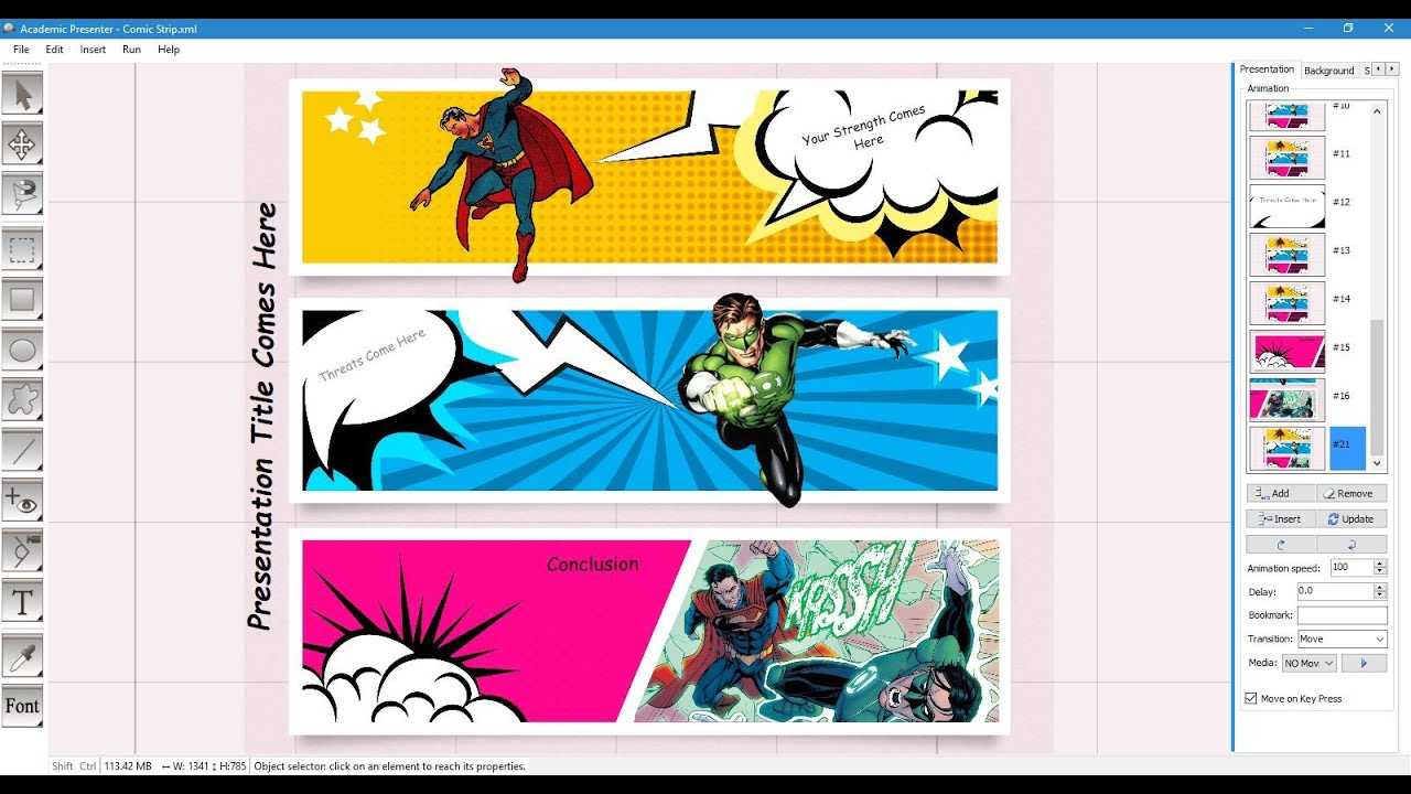 Comic Strip Template Intended For Comic Powerpoint Template