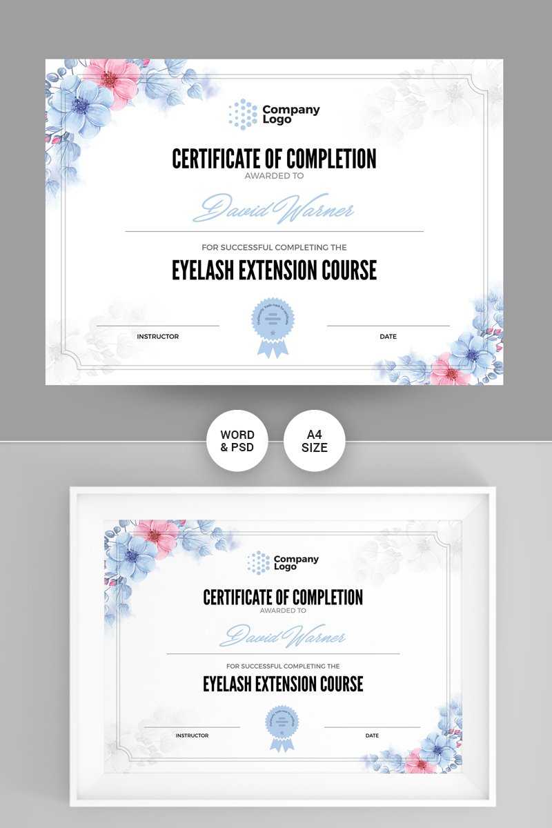 Company Certificate Template Throughout Landscape Certificate Templates