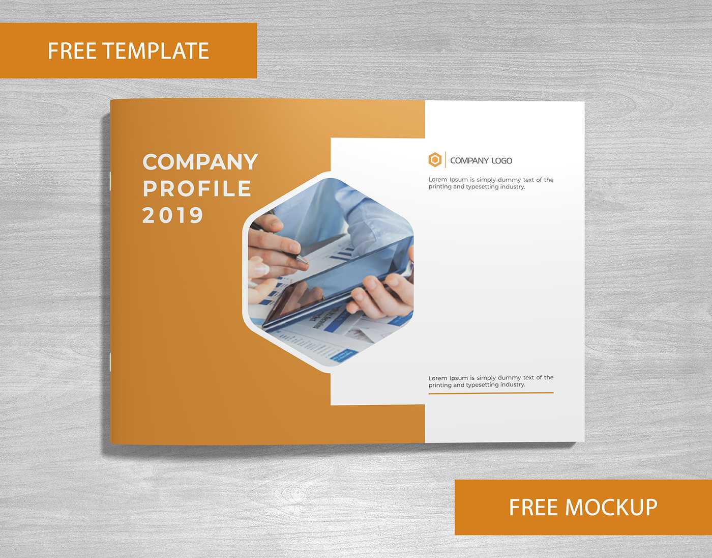 Company Profile Free Template And Mockup Download On Behance Regarding Free Brochure Template Downloads