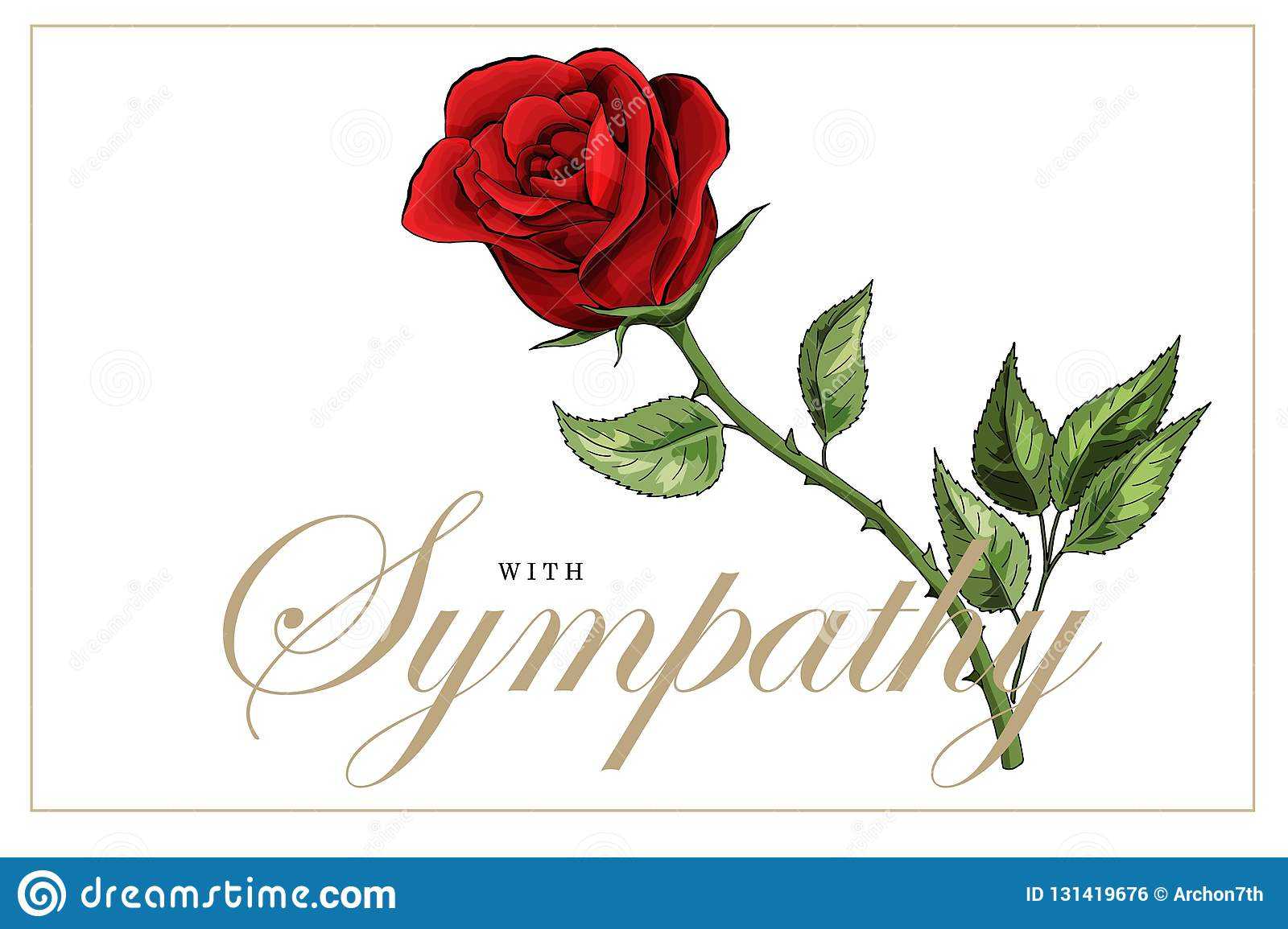 Condolences Sympathy Card Floral Red Roses Bouquet And Throughout Sorry For Your Loss Card Template
