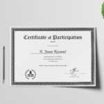 Conference Participation Certificate Template inside Conference Participation Certificate Template
