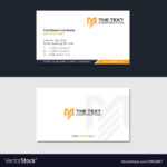 Construction Business Card With Letter M Pertaining To Construction Business Card Templates Download Free