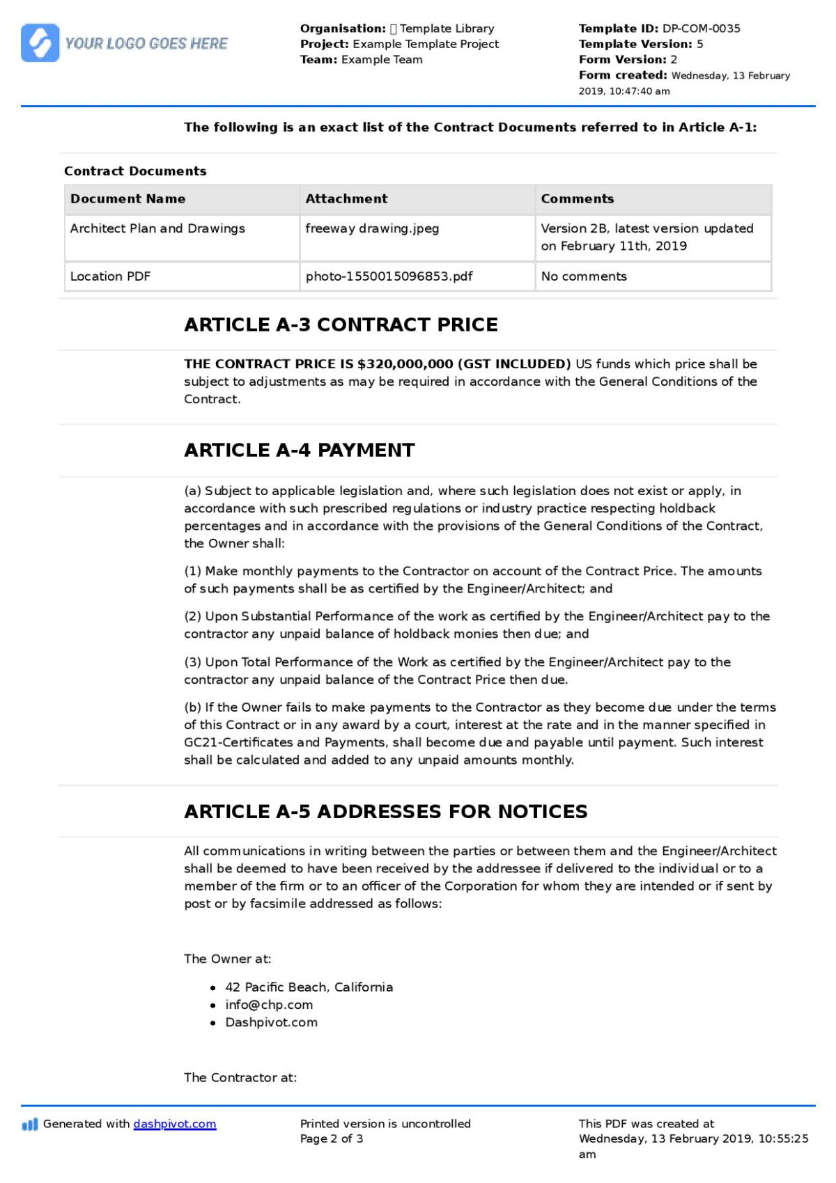 interim certificate template