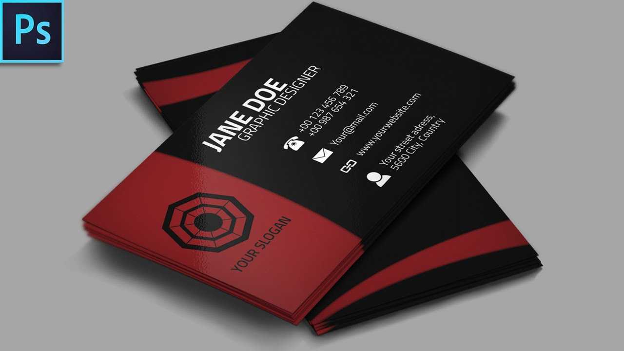 Cool Creative Business Card + Psd – Photoshop Tutorial Within Visiting Card Templates For Photoshop