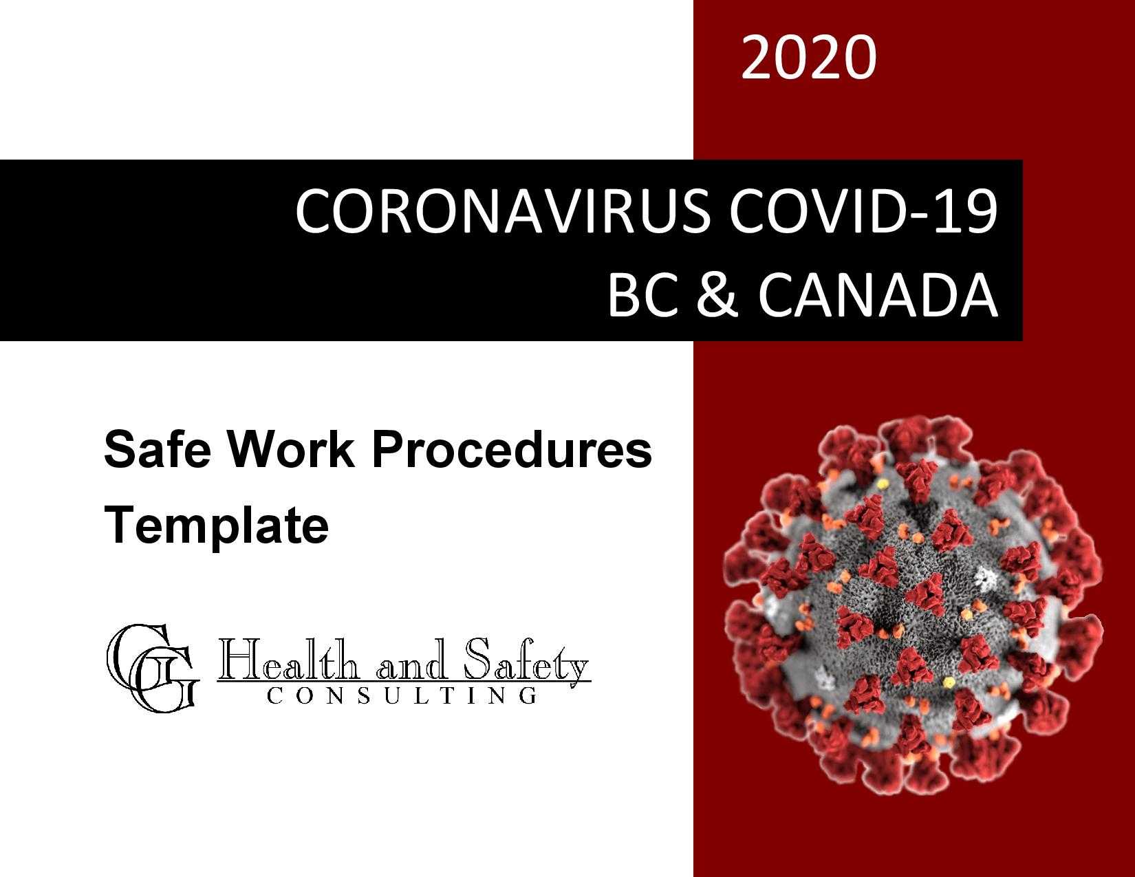 Coronavirus Covid 19 Safe Work Procedures Template Throughout Fall Protection Certification Template