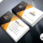 Corporate Business Card Template Psd – Free Download Inside Photoshop Business Card Template With Bleed