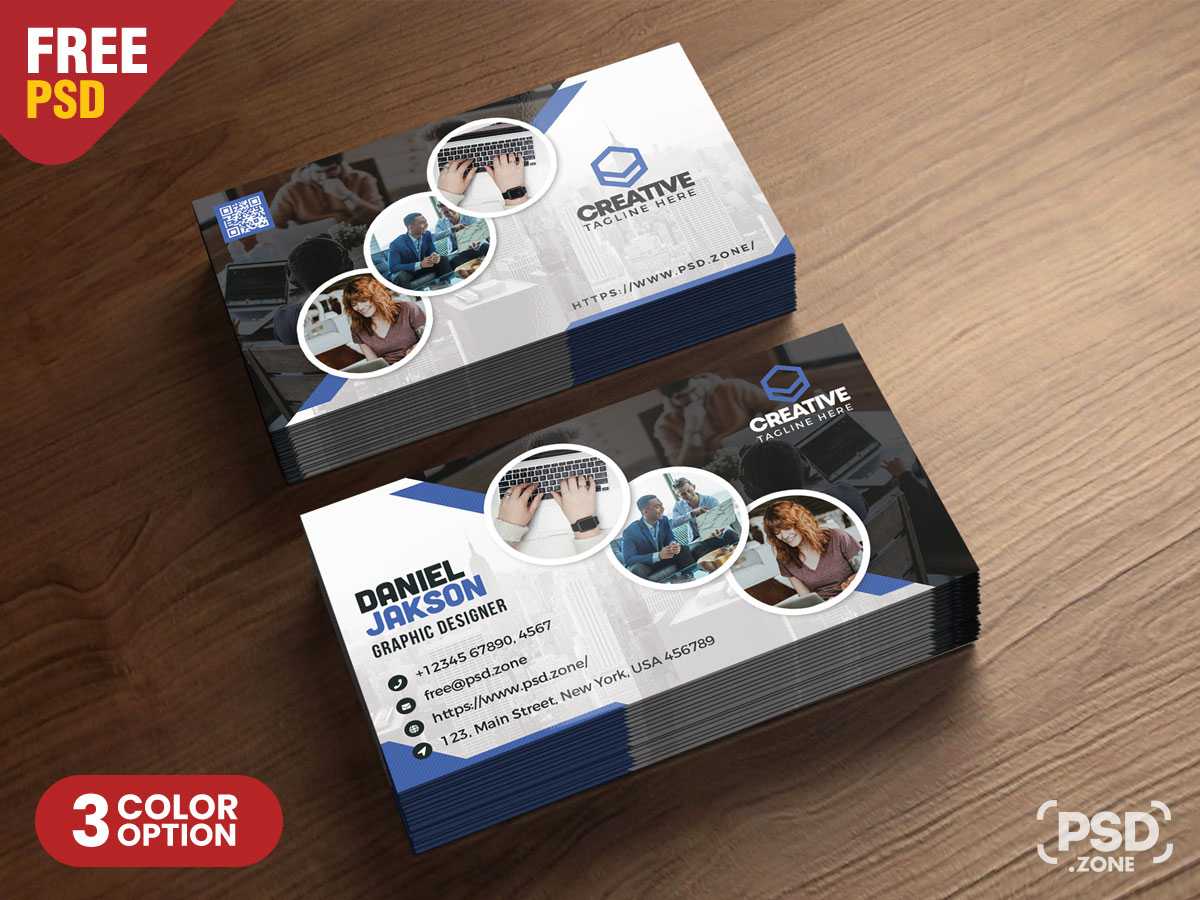 Corporate Business Card Template Psd – Uxfree Within Visiting Card Psd Template