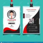 Corporate Id Card Design Template Stock Vector With Company Id Card Design Template